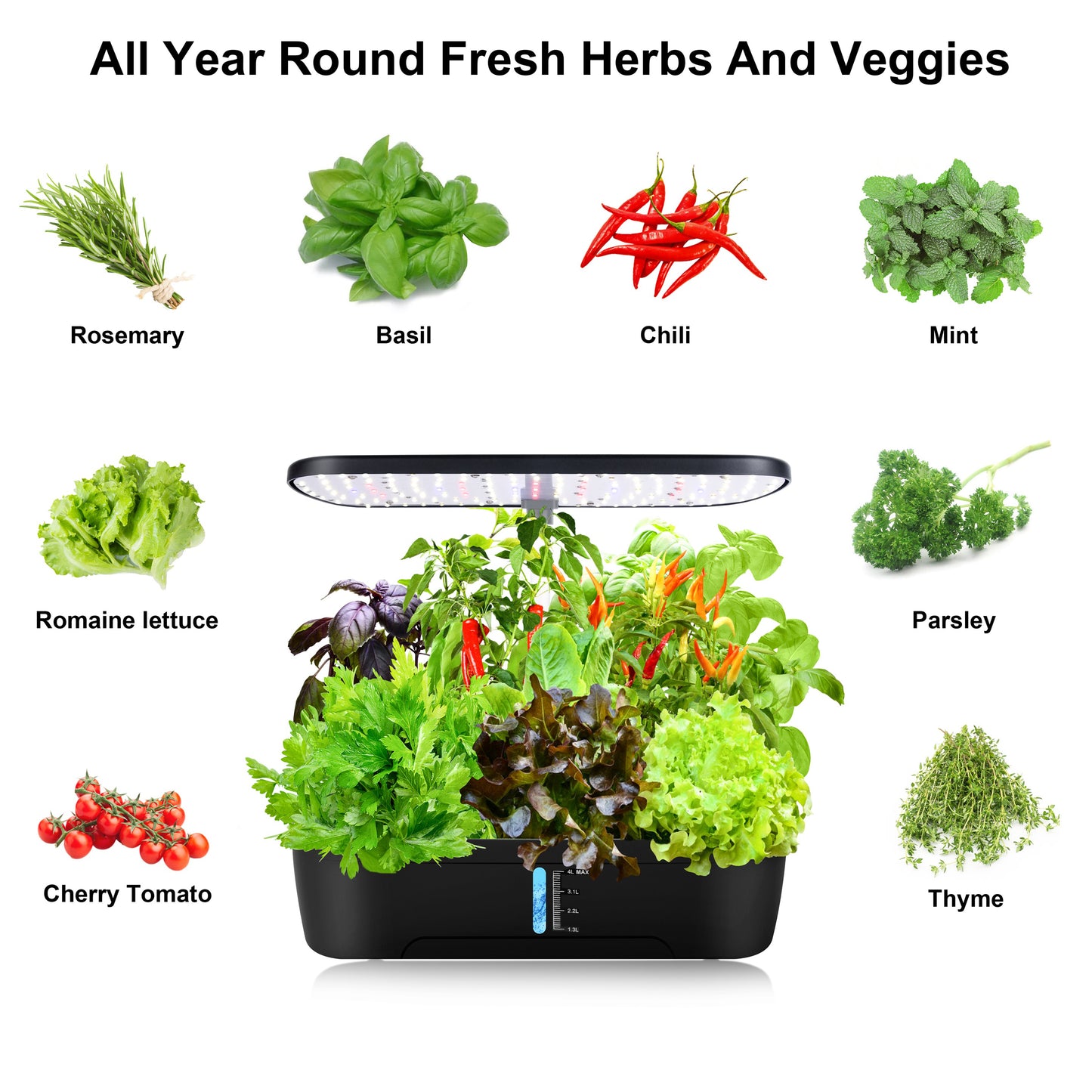 GrowSmart™ Indoor Herb Garden 🌿💡 Fresh Greens, Zero Effort