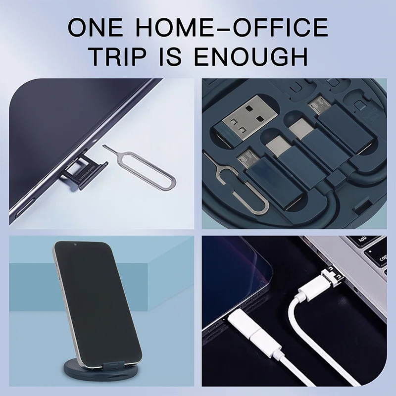 Multi USB Type C to C 60W Charging Adapter Cable Kit USB C to Lighting Conversion Set USB