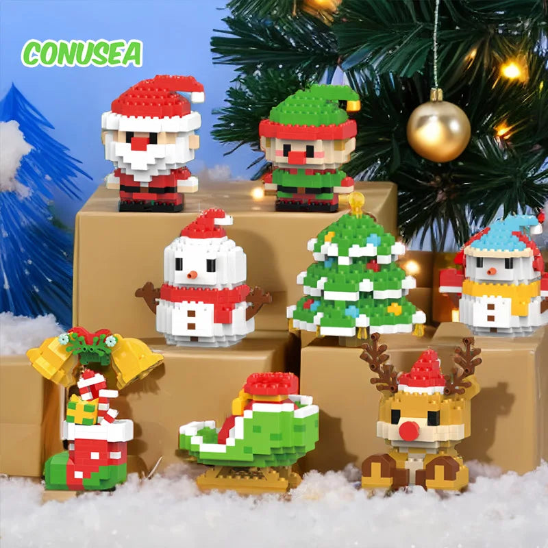 Christmas Gifts Micro Building Block Toys Children