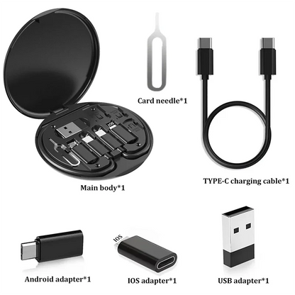 Multi USB Type C to C 60W Charging Adapter Cable Kit USB C to Lighting Conversion Set USB